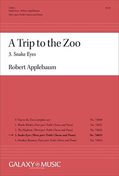 Snake Eyes by Applebaum Robert for 3-Part Treble and Piano