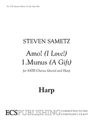 Amo!: 1. Munus (A Gift) (Harp Part)