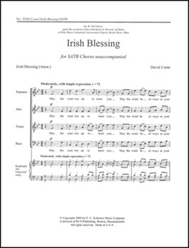 Irish Blessing by Conte David for SATB a cappella