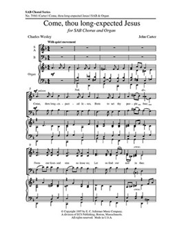 Come, Thou Long-Expected Jesus