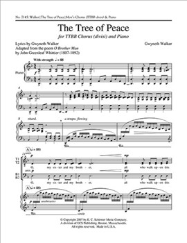 The Tree of Peace (Piano/Choral Score)