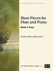 Short Pieces for Flute and Piano - Book 1 - Easy by Aquilanti Giancarlo for Flute Solo