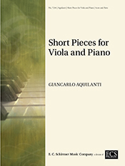 Short Pieces for Viola and Piano (Score & part) by Aquilanti Giancarlo for Viola