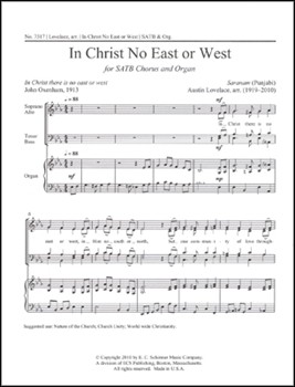 In Christ No East Or West by Lovelace Austin C. - Lovelace Austin C - Oxenham John for SATB