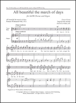 All Beautiful The March Of Days by Lovelace Austin C. - Lovelace Austin C - Whitmarsh Wile Frances for SATB