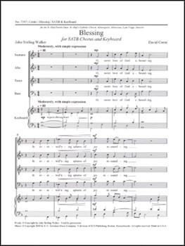 Blessing by Conte David Stirling Walker John for SATB