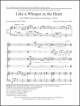 Like A Whisper In The Heart by Morris Sally Ann Dunstan Sylvia for SATB divisi