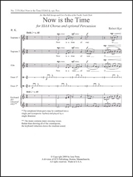 Now Is The Time by Kyr Robert for SSAA
