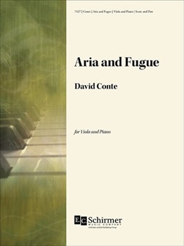 Aria and Fugue by Conte David for Viola and Piano