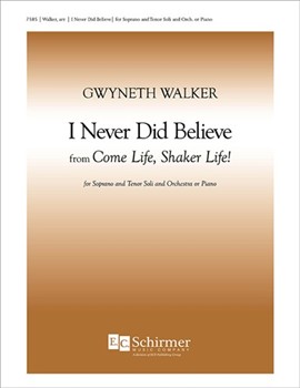 I Never Did Believe by Walker Gwyneth - Walker Gwyneth - for Soprano/Tenor soli