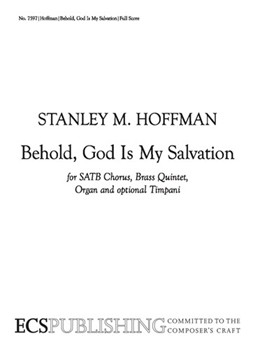 Behold, God Is My Salvation (Choral/Full Score)