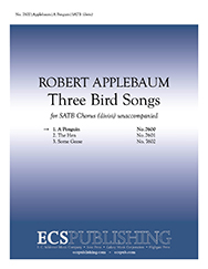 Penguin A from Three Bird Songs for