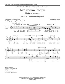 Ave verum Corpus for