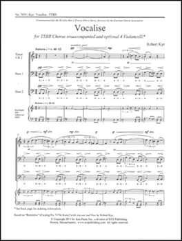 Vocalise by Kyr Robert for TTB/TBB/TTBB divisi