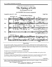Spring of Life (Le printemps de la vie) by Ferko Frank Rexroth Kenneth for SSATBB
