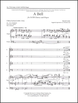 Bell by Conte David Scollard Clifton for SATB