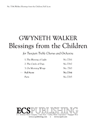 Blessings from the Children by Walker Gwyneth for Full Score