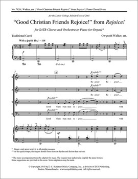 Rejoice!: 3. Good Christian Friends Rejoice! (Choral Score)
