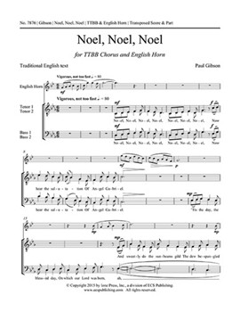 Noel Noel Noel by Gibson Paul for TTB/TBB/TTBB
