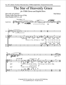 Star of Heavenly Grace by Gibson Paul Chandler John|Coffin Charles for TTB/TBB/TTBB