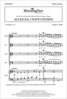 Alleluia, I Have Chosen