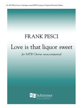 Love is that liquor sweet