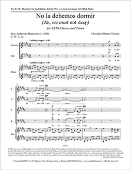 No la debemos dormir for