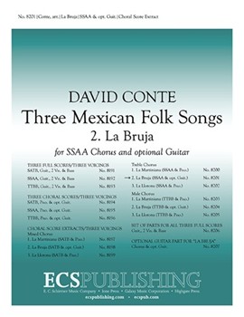 Three Mexican Folk Songs: 2. La Bruja for