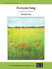 Everyone Sang - Bass and Piano by Conte David for Bass and Piano