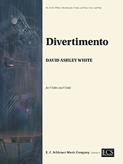 Divertimento by White David Ashley for String Duet (Violin and Viola)