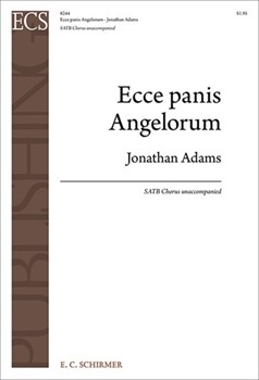Ecce panis Angelorum by Adams Jonathan St. Thomas Aquinas for SATB a cappella