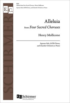Alleluia from Four Sacred Choruses by Mollicone Henry for SATB and Piano