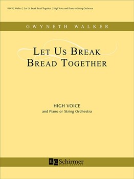 Let Us Break Bread Together (Piano/Vocal Score)