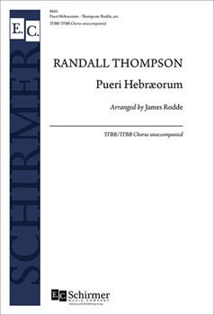 Pueri Habraeorum by Thompson Randall - Rodde James - Palm Sunday antiphon for TTBB/TTBB/a cappella