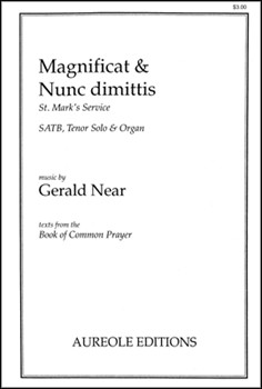 Magnificat & Nunc Dimittis - St. Mark's Service by Near Gerald for SATB Tenor Solo