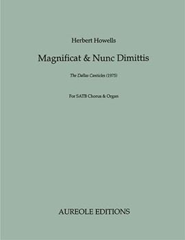 Magnificat & Nunc Dimittis (Dallas Canticles) by Howells Herbert for SATB
