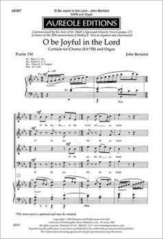 O Be Joyful in the Lord