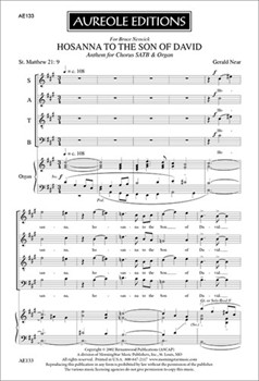 Hosanna To The Son Of David by Near Gerald for SATB