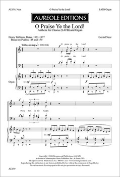 O Praise Ye The Lord by Near Gerald Williams Baker Henry for SATB