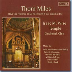 Thom Miles at Plum Street Temple, Cincinnati