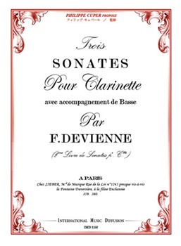 TROIS SONATES POUR CLARINETTE EN DO AVEC ACCOMPAGNEMENT DE BASSE (VIOLONCELLE OU 2E CLARINETTE EN DO)