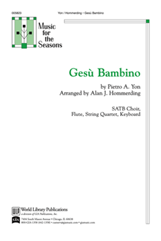 Gesu Bambino by Yon Pietro A - Hommerding Alan - for SATB