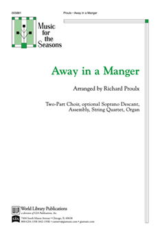 Away In A Manger by - Proulx Richard - for 2-Part