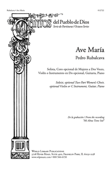 Ave Maria by Rubalcava Pedro for SA and Piano