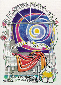 Spiritual Cradle (Pregnancy) Notecard