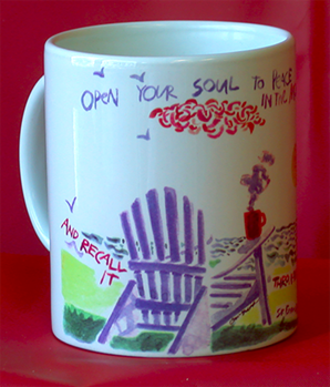 Peace in the Morning mug
