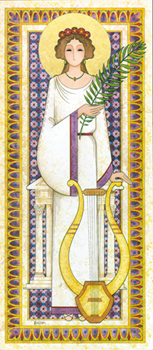Notecard-St Cecilia