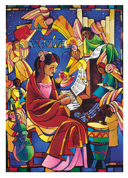 St Cecilia notecard (20/pack)