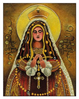 Our Lady of the Rosary notecard (20/pack)