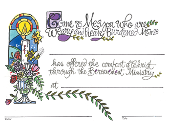 Certificate-Minister of Bereavement